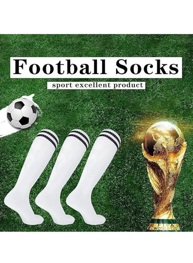 اسرلي وايت 4 أزواج من جوارب كرة القدم للأطفال (لونين) - Image 2