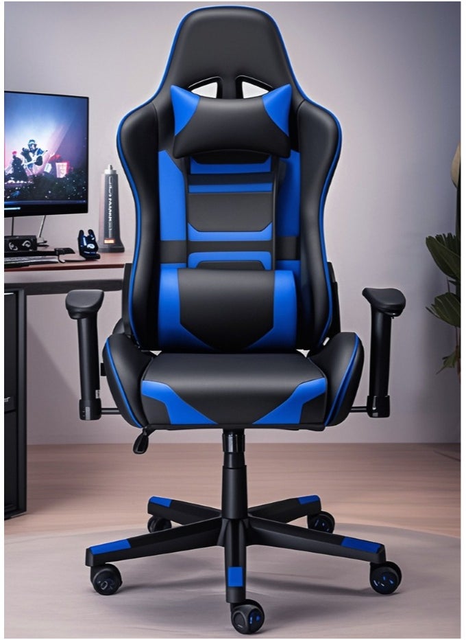 Gaming Chair Office Chair With Footrest Racing Ergonomic Chair Leather Reclining Video Game Chair Adjustable Armrest High Back Gamer Chair With Headrest And Lumbar Support 62X50X120 Cm - pzsku/ZBBF9C654C6E35AD8E1E0Z/45/_/1733060047/d70617eb-1293-4e3f-9ae0-dbe280f6d720