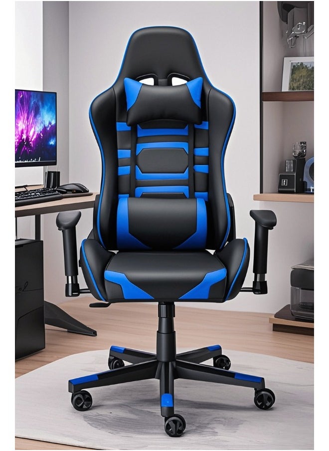 Gaming Chair Office Chair With Footrest Racing Ergonomic Chair Leather Reclining Video Game Chair Adjustable Armrest High Back Gamer Chair With Headrest And Lumbar Support 62X50X120 Cm - pzsku/ZBBF9C654C6E35AD8E1E0Z/45/_/1733060118/e72fff0f-c4bd-471c-8648-71098d08181a