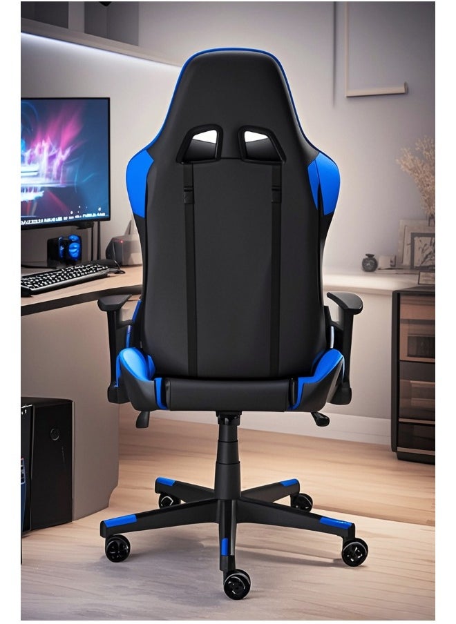 Gaming Chair Office Chair With Footrest Racing Ergonomic Chair Leather Reclining Video Game Chair Adjustable Armrest High Back Gamer Chair With Headrest And Lumbar Support 62X50X120 Cm - pzsku/ZBBF9C654C6E35AD8E1E0Z/45/_/1733060123/f579cf01-13e7-4800-b23d-de88fb0e7e99