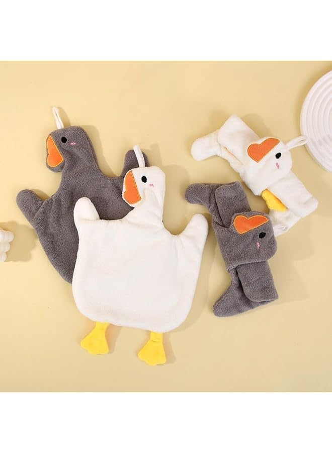 The Bros Fuzzy Towels in Gray - Quick-Drying, Decorative Goose Towels for Your Bathroom - Image 5