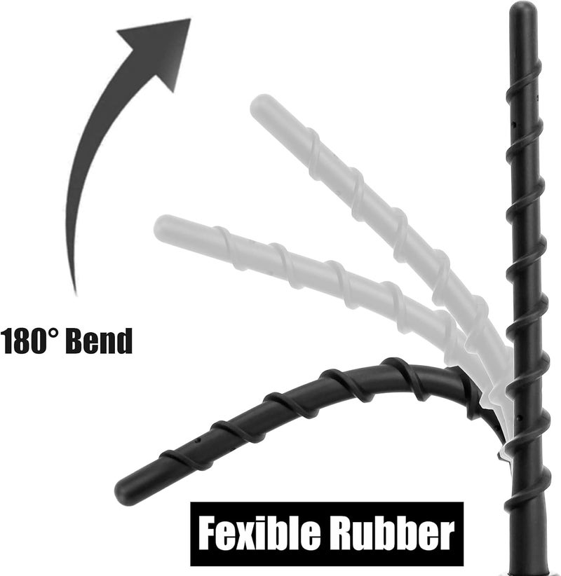 VOFONO Short Antenna for GMC Sierra/Chevy Silverado 1500 2500 3500 (2009-2024) | 8.5 inch Spiral Direct Truck Replacement Antenna (M7 Thread) - Image 5