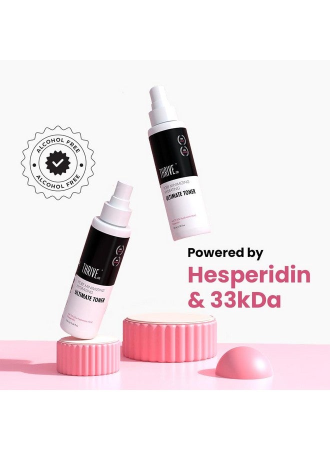 THRIVECO Pore-Minimizing Ultimate Toner | Clinically Proven | 36% Pore Reduction In 8 Weeks | Hydrating Face Toner For Glowing & Firm Skin | Hesperidin & Hyaluronic Acid | Men & Women | 100Ml - Image 3