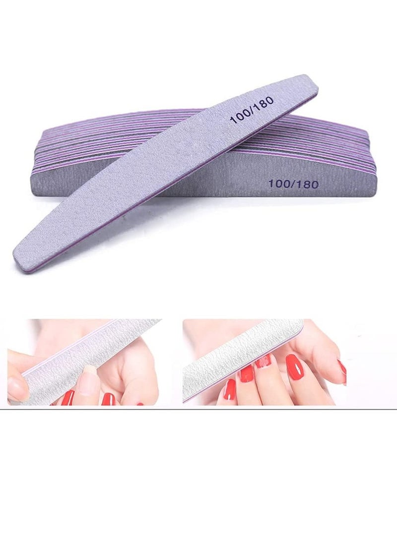 Nail File 10 PCS Professional Nail Files Double Sided Emery Board(100/180 Grit) Nail Styling Tools Pet Grooming Tools for Home and Salon Use - pzsku/ZBBF9E0B4D0547E4E8E06Z/45/_/1737537379/dbaac30c-4a7d-43f5-924c-888501880de0