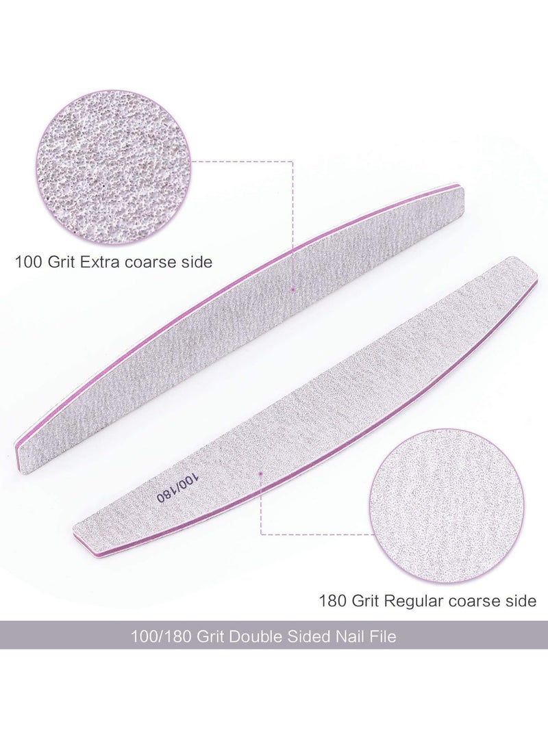 Nail File 10 PCS Professional Nail Files Double Sided Emery Board(100/180 Grit) Nail Styling Tools Pet Grooming Tools for Home and Salon Use - pzsku/ZBBF9E0B4D0547E4E8E06Z/45/_/1737537399/764de0f7-c492-493b-b718-db6e23b068cb