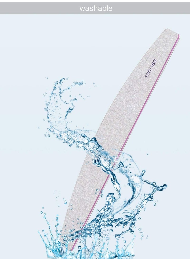 Red Blossom Nail File 10 PCS Professional Nail Files Double Sided Emery Board(100/180 Grit) Nail Styling Tools Pet Grooming Tools for Home and Salon Use  - Image 5