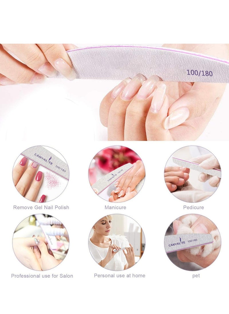 Nail File 10 PCS Professional Nail Files Double Sided Emery Board(100/180 Grit) Nail Styling Tools Pet Grooming Tools for Home and Salon Use - pzsku/ZBBF9E0B4D0547E4E8E06Z/45/_/1737537470/38f6c90a-0939-4184-b86c-fe641bdbb974