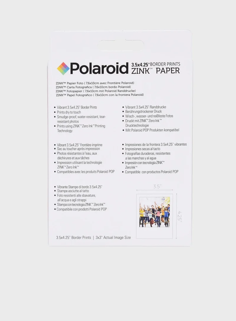 Polaroid Zink 3.5x4.25" Film 20 Pk for Polaroid POP