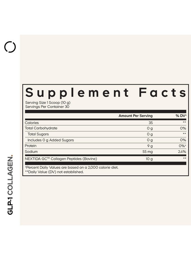 Codeage GLP-1 Collagen Powder Supplement - Nextida GC Collagen Peptides - GLP 1 Support - Hydrolyzed, Grass-Fed, Type I & III, Unflavored - Non-GMO, Gluten-Free, Dairy-Free - 10.58 Oz - Image 2