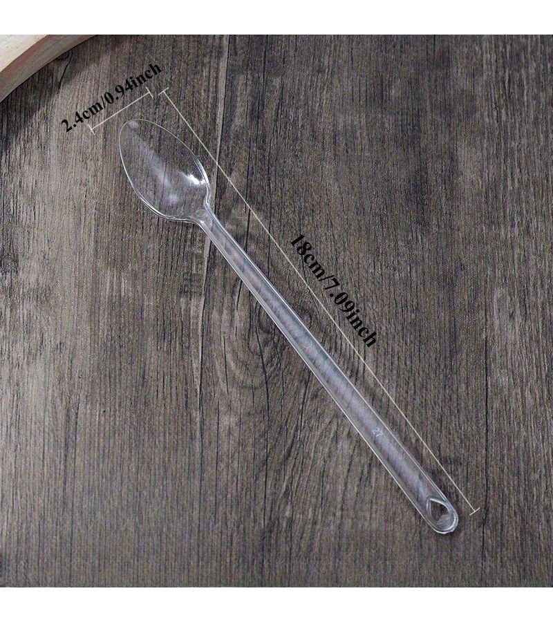 27pcs Individually Wrapped Long Handle Spoons for Milk Tea Desserts and Cold Drinks - Image 3