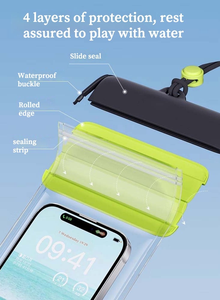 IPX8 Waterproof phone case 30m Deep Dive, Responsive Touchscreen, Universal Fit for Most Phones, Underwater HD Photography, Adjustable Strap（White，Black，Blue）  - Image 5