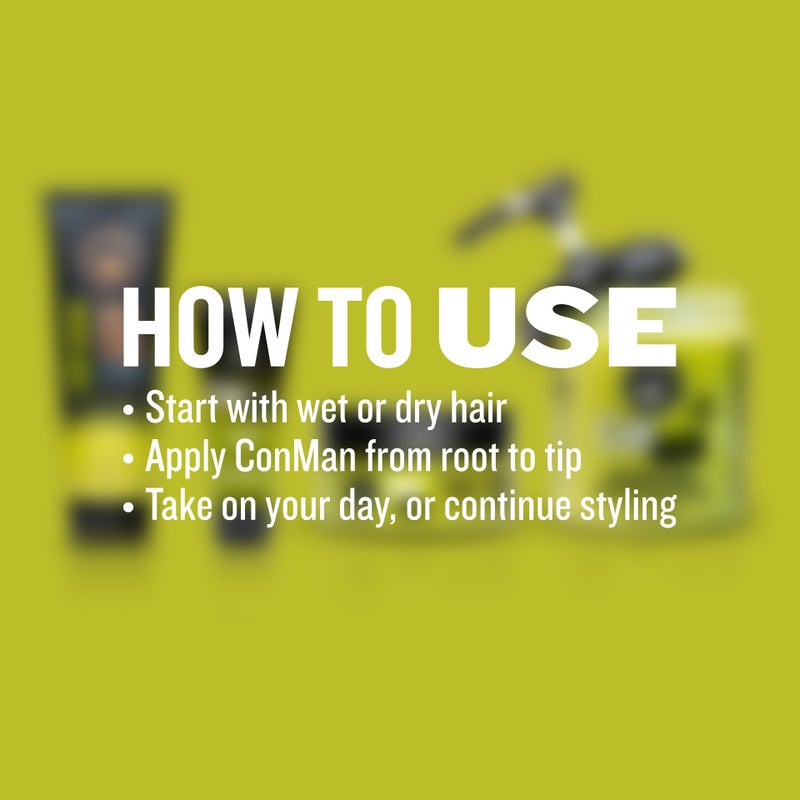 GIBS Con Man Hair & Beard Pudding - Leave In Conditioner - Curl Definer - Moisturizer - 8 oz Squeeze Tube - Image 4