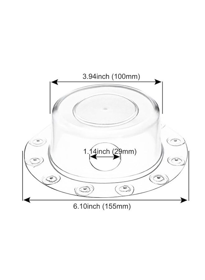 عبوة من قطعتين من سدادات حوض الاستحمام، غطاء تصريف حوض الاستحمام، سدادات حوض استحمام شفافة من مادة البولي فينيل كلوريد، سدادة غطاء تصريف حوض الاستحمام - Image 2