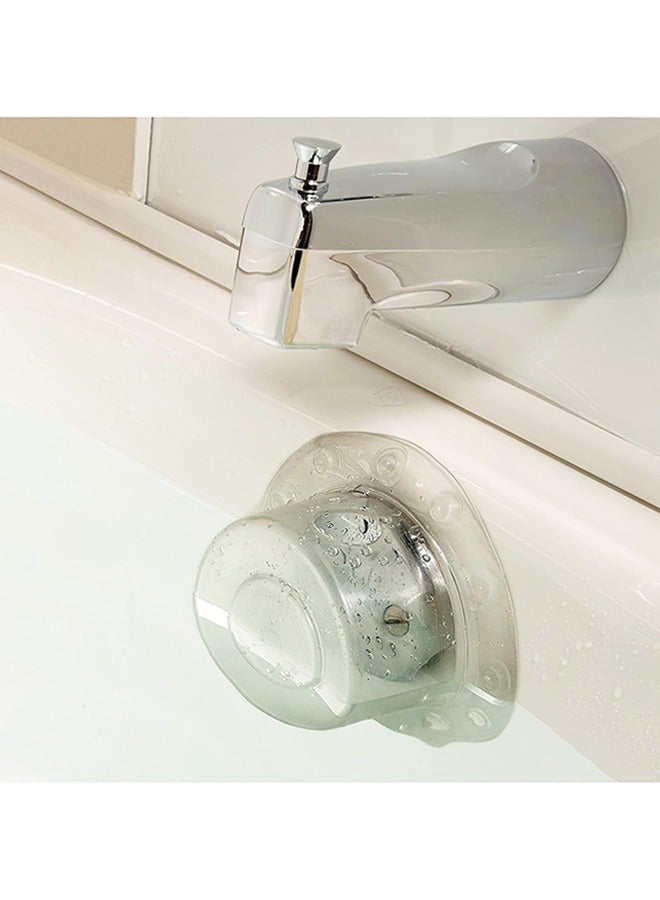 عبوة من قطعتين من سدادات حوض الاستحمام، غطاء تصريف حوض الاستحمام، سدادات حوض استحمام شفافة من مادة البولي فينيل كلوريد، سدادة غطاء تصريف حوض الاستحمام - Image 3