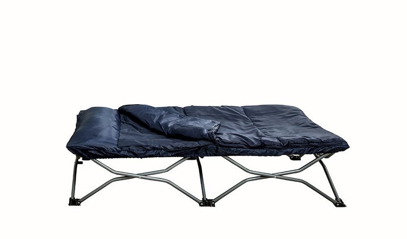 Regalo Regalo My Cot Deluxe Portable Toddler Bed Includes Sleeping Bag Navy 