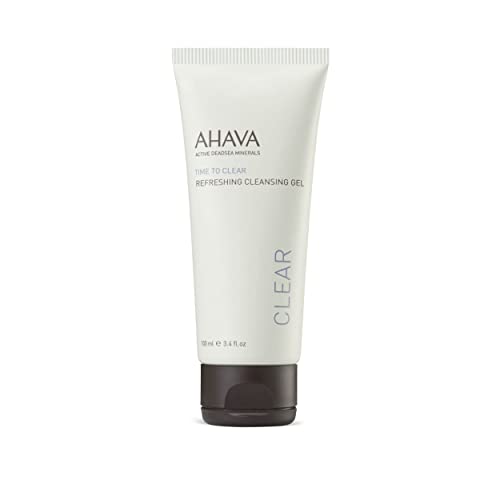 جل تنظيف منعش AHAVA خالي من الصابون  منقي  تونر  مزيل للمكياج  الأوساخ  الشوائب  غني بمزيج حصري من أوسموتير  جذر الزنجبيل  الألانتوين  فيتامين E 34 أونصة سائلة