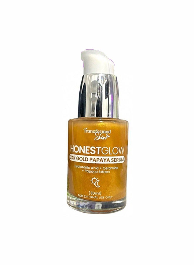 Transformed Skin HonestGlow 24K Gold Papaya Serum 30ml  - Image 1