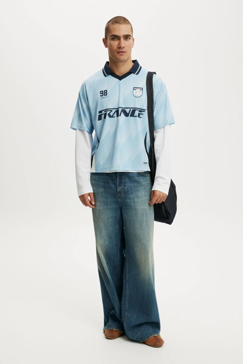 Cotton On  LCN FCL POWDER BLUE / FIFA - FRANCE 98 SOCCER / 2XL for Women | Best Price UAE