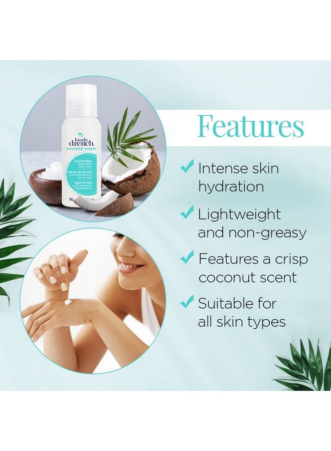Body Drench Coconut Water Replenishing Lotion For All Skin Types 2 Fl Oz - Image 4