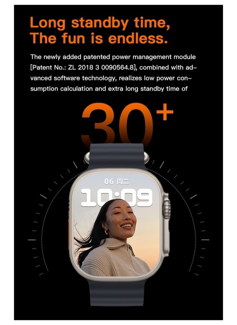AROAQ - T900 Ultra Wireless Charging Smart Watch - Image 1