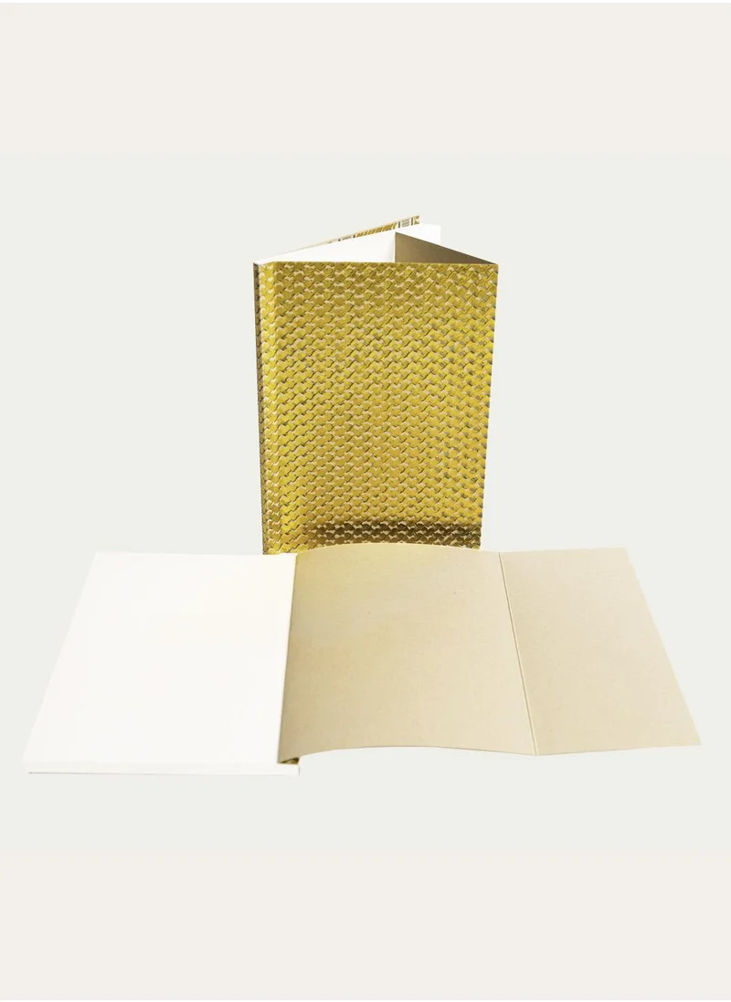 Little Majlis A5 notebook gatefold, ghutra, gold