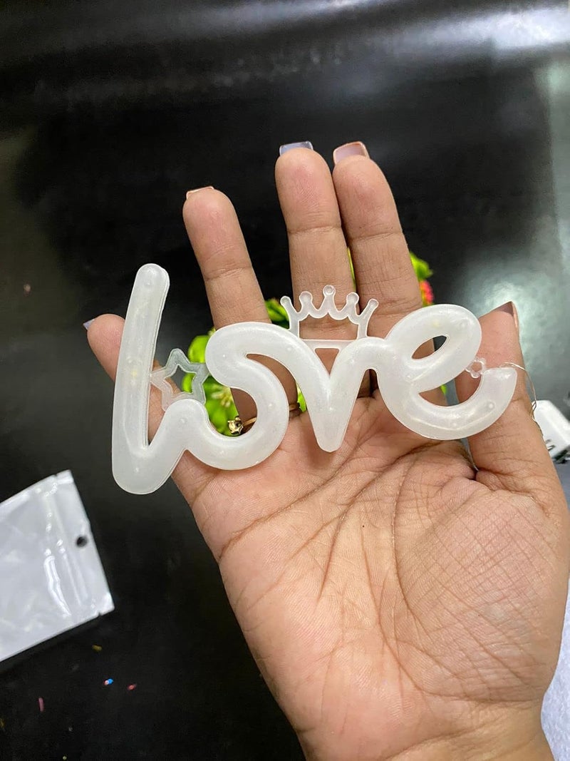 Ditya Crafts Love Neon Sign Decor Light USB Battery Operated Led Lights Neon Signs for Bedroom Wall Girls Room Kids Room Teen Party Christmas Birthday Home Decorations Warm White - Image 3