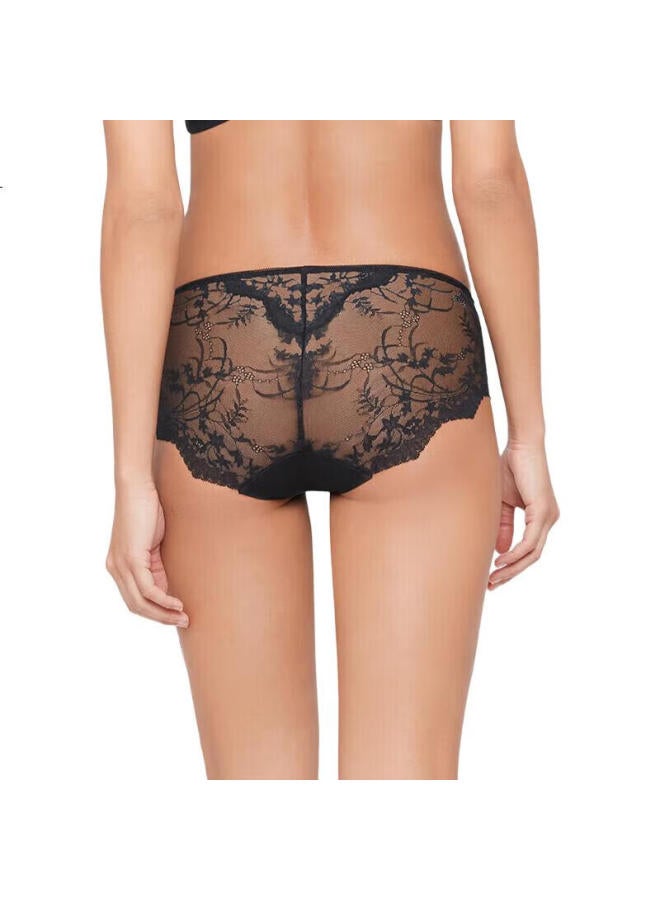 Aimer Women'S Underwear Lace, Summer Thin, Hip-Hugging, Elastic, Mid-Rise, Boyshort Panties, Am237541, 160 - Image 3