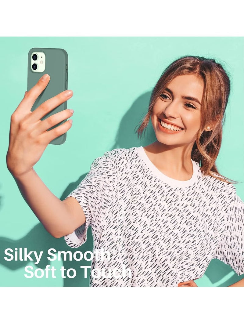 DUSALA iPhone 12 Case, iPhone 12 Pro Liquid Silicone Phone Case for iPhone 12/12 Pro 6.1 Inch, Colorful Silky-Soft Protective Cover (Green) - Image 5