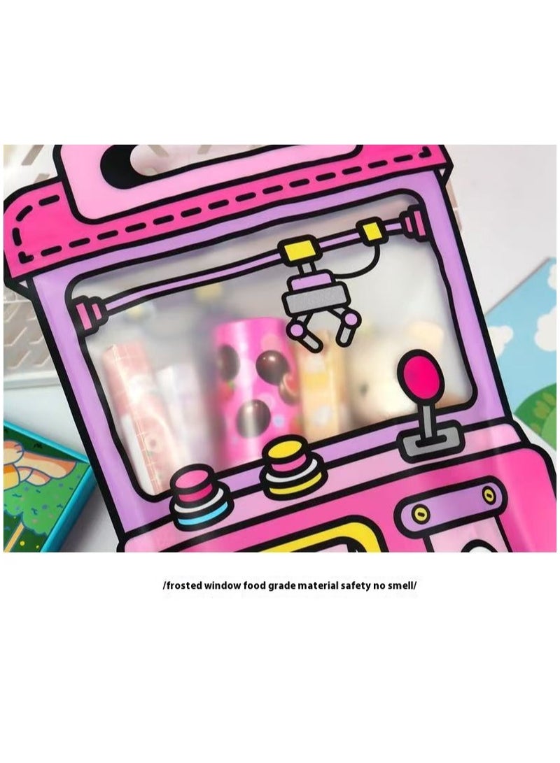 10-Pack Gift Bag Graduation Season Gift bags, Claw Machine Gift Bags, Snack Packaging Bags, Cute Souvenir Bags, Children's Birthday Tote Bags (Blue + Pink, 18 x 24.5 x 6 cm) - Image 4