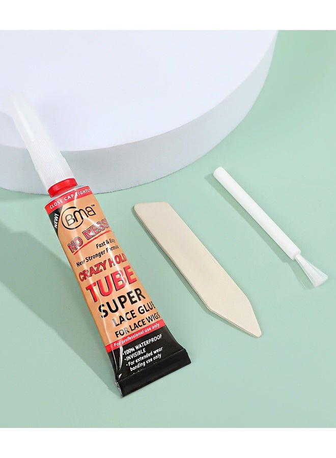 BMB 2 Pcs Tube Super Lace Glue For Lace Wigs,100% Waterproof Invisible,Super Lace Glue Waterproof Super Fix, Wig Glue, Waterproof Adhesive Glue (12ml+30ml) - Image 4