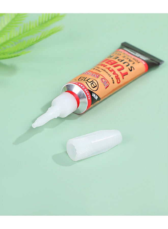 BMB 2 Pcs Tube Super Lace Glue For Lace Wigs,100% Waterproof Invisible,Super Lace Glue Waterproof Super Fix, Wig Glue, Waterproof Adhesive Glue (12ml+30ml) - Image 5