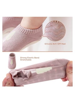 Joyelink Baby Non Slip Socks, Azonee 5 Pairs Anti Slip Cozy Kids Socks With Non Skid Grips for 1-3 years old Toddler Little Kids (M)  - Image 4