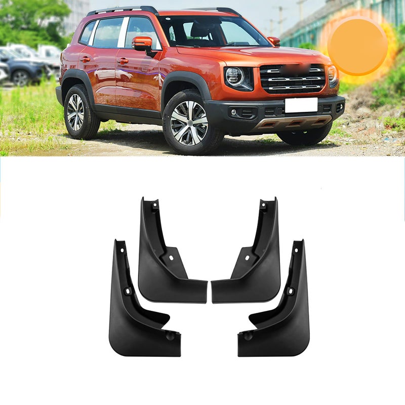Generic FALMDCQ Compatible with HAVAL Dargo Without pedal 2021, 4Pcs Car Fenders Splash Guards Anti-Sand Mud Flaps Front and Rear Wheels Mudguards Accessories  - Image 1