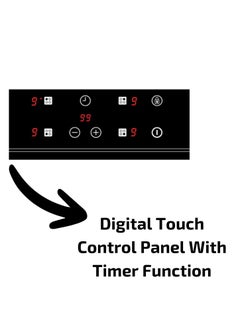 TEKA Built-in 60 cm Vitroceramic Hob with Touch Control, 4 Cooking Zones, and 9 Power Levels TZ 6415  - Image 3
