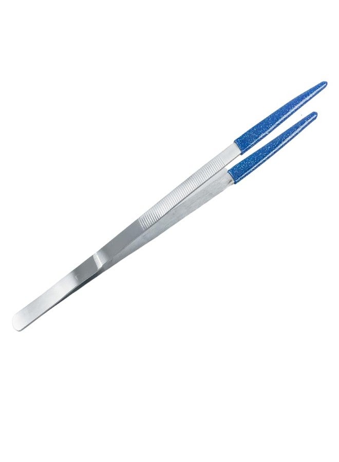 JEWEL TOOL 10" (25.4 cm Long Steam Tweezers | Brushed Stainless Steel | 3" (7.62 cm Vinyl-Coated Tips | Chemical Resistant | Great for Metal Crafting & Safe Handling - Image 2