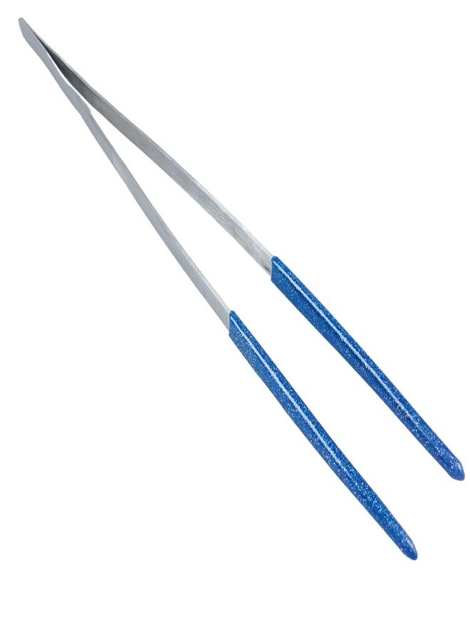 JEWEL TOOL 10" (25.4 cm Long Steam Tweezers | Brushed Stainless Steel | 3" (7.62 cm Vinyl-Coated Tips | Chemical Resistant | Great for Metal Crafting & Safe Handling - Image 4
