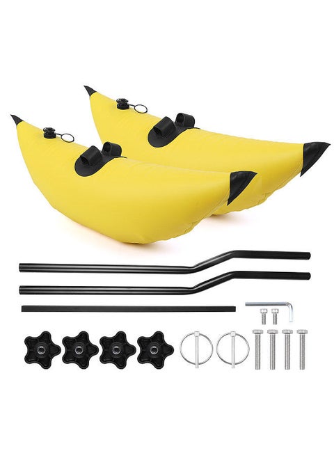 Kayak PVC Inflatable Outrigger Float with Sidekick Arms Rod Kayak Boat Fishing Standing Float Stabilizer System Kit