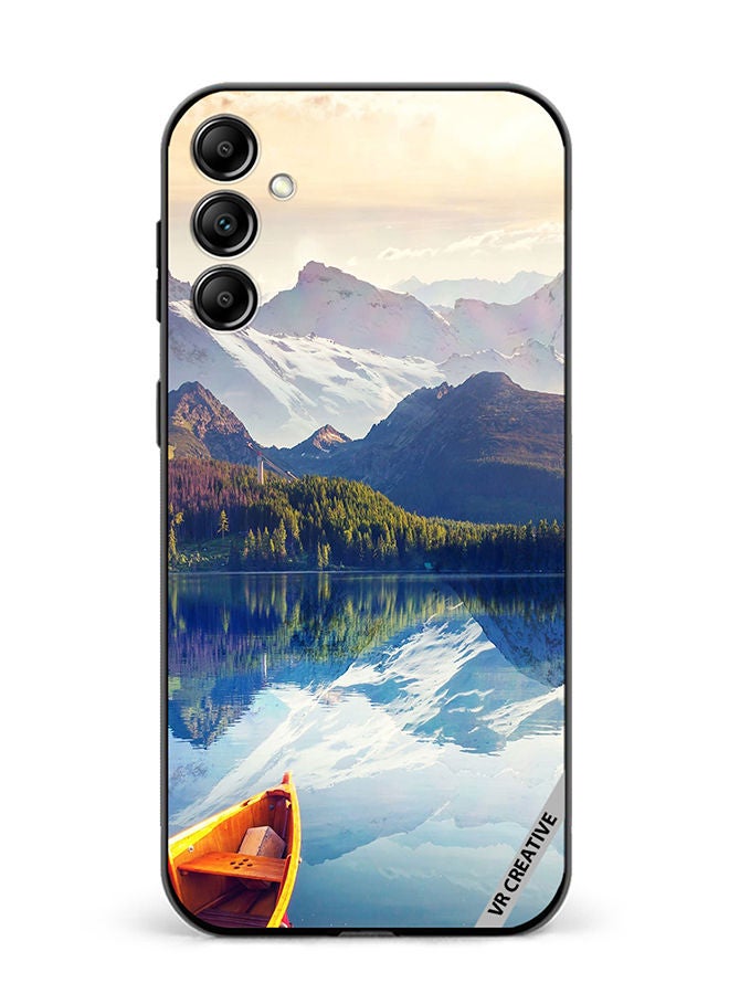 VR CREATIVE Protective Case Cover For Samsung Galaxy A14 5G/A14 Boat In River Scenery Design Multicolour - Image 1