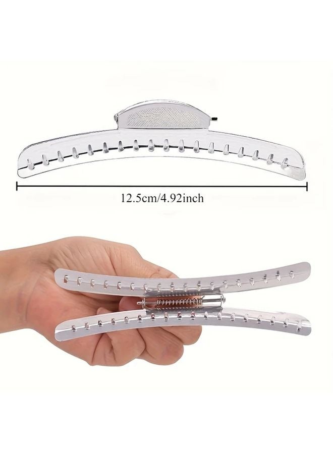 Vintage Metal Finger Wave Hair Clips 12pcs Aluminum Tip Modeling Clamps Silvery - Image 2
