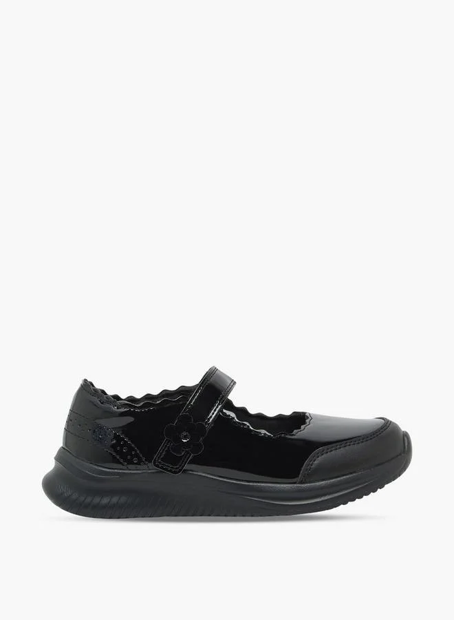 Dash BLACK Girls Hook & Loop Mary Jane School Shoes for Women | Best Price UAE