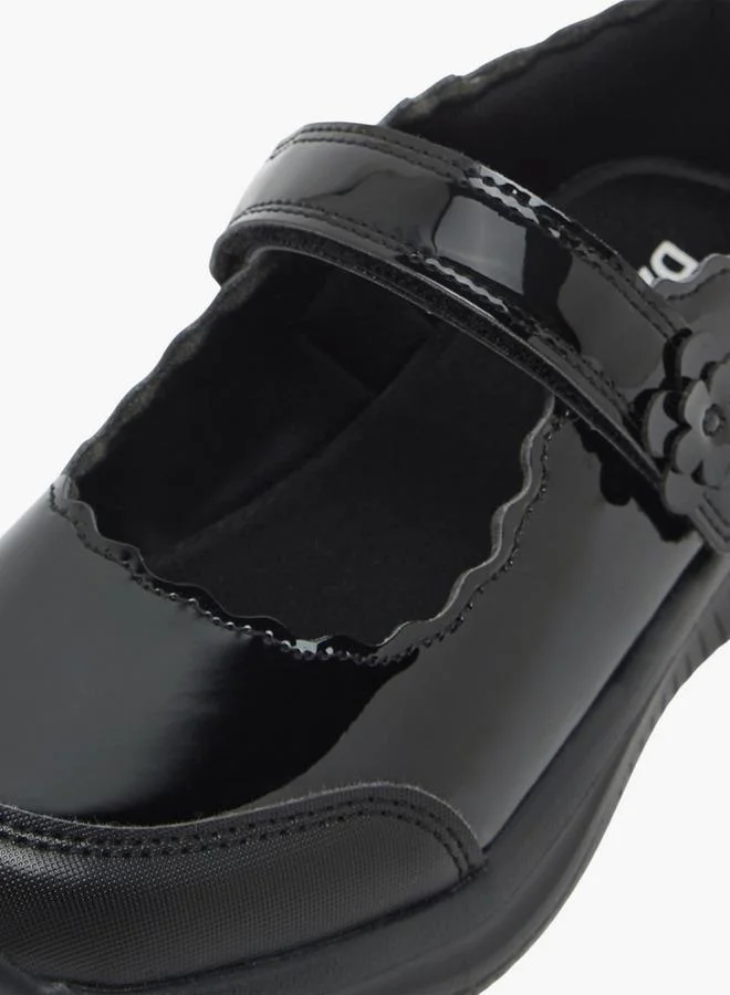 Dash BLACK Girls Hook & Loop Mary Jane School Shoes for Women | Best Price UAE