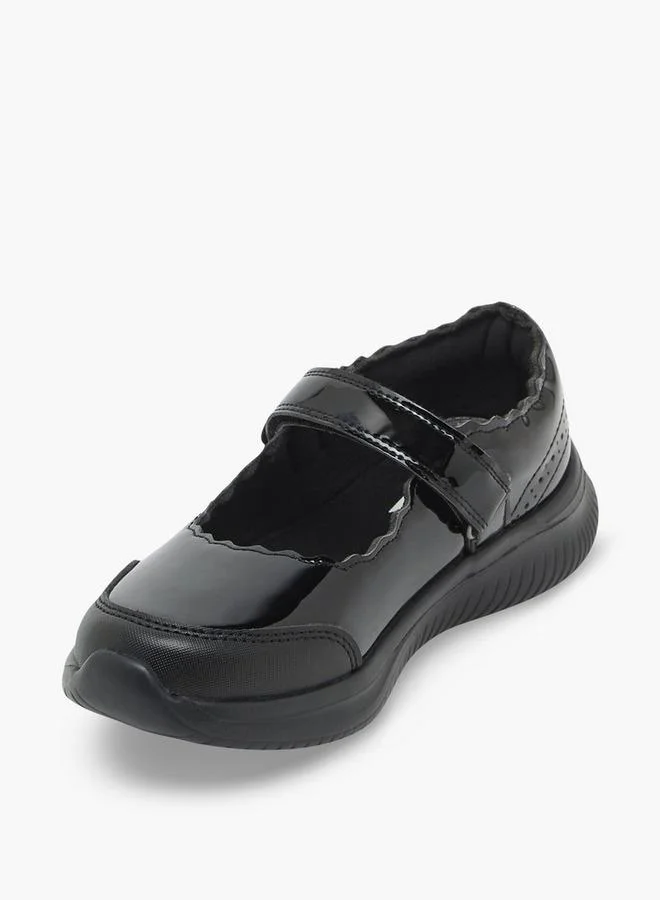 Dash BLACK Girls Hook & Loop Mary Jane School Shoes for Women | Best Price UAE
