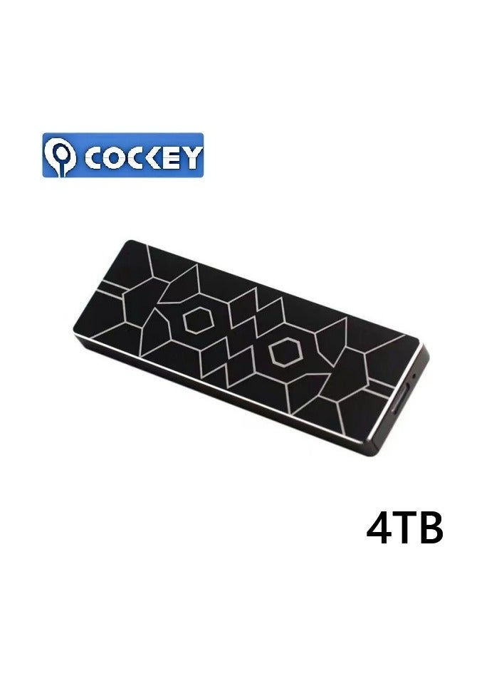 COCKEY Portable 4TB external hard drive Type-c 4000GB high-speed hard drive, suitable for data storage and transfer on PC, laptops, Mac, as well as Android mobile phones, computers and tablets - Image 1