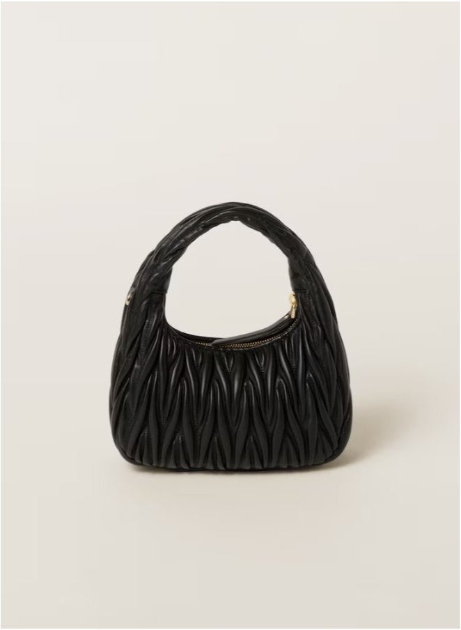 Miu Miu MIU MIU Wander quilted nappa leather hobo Crossbody Shoulder Bag - Image 5