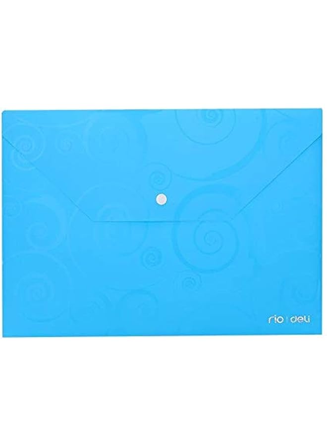 Deli 39640 Rio File Bag A4 Blue Single - Image 1