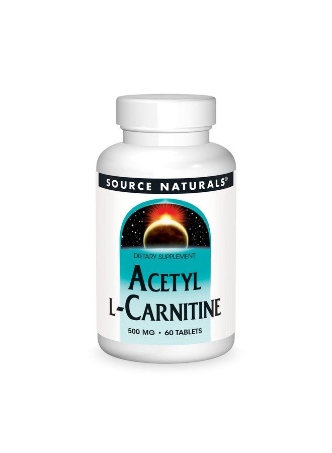 Source Naturals Acetyl L Carnitine 500Mg 60 Tablets - Image 1