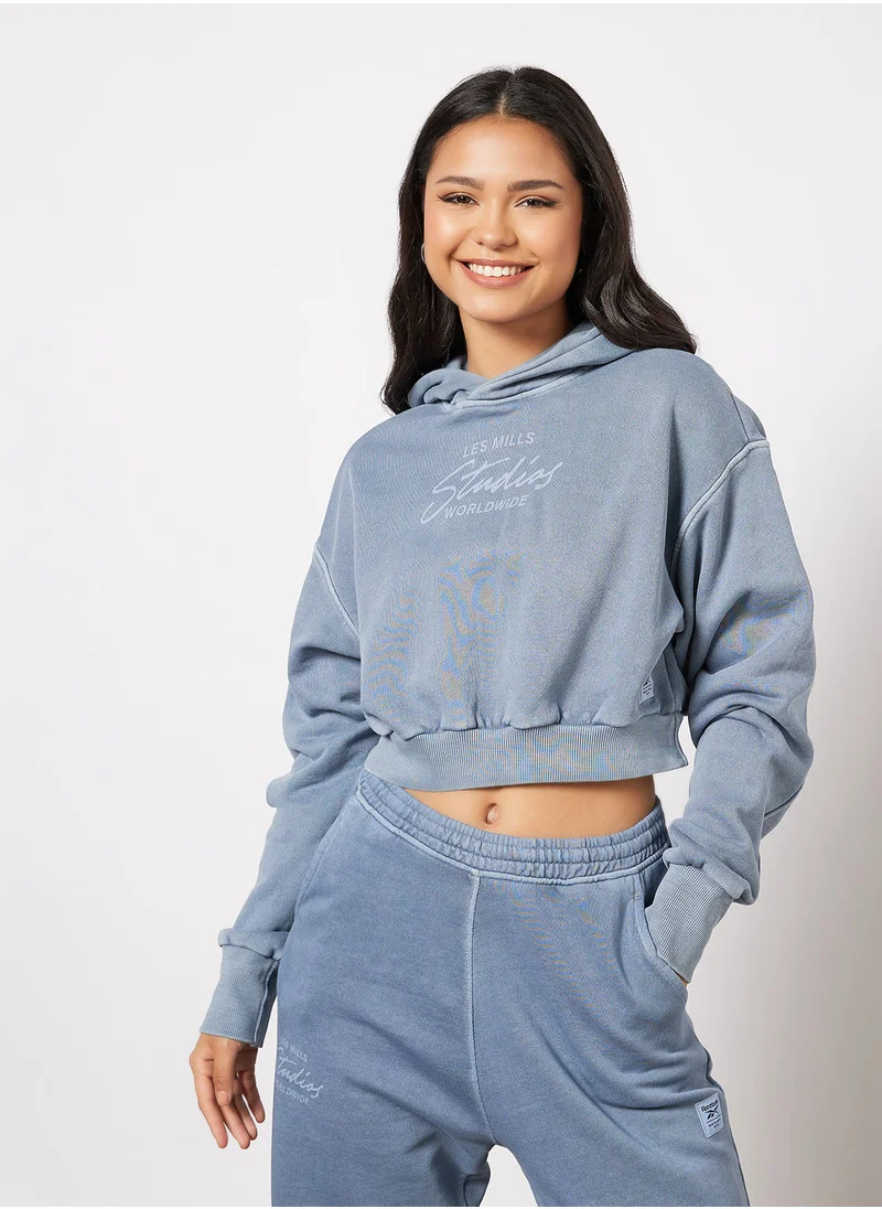 Reebok Les Mills Natural Dye Crop Hoodie