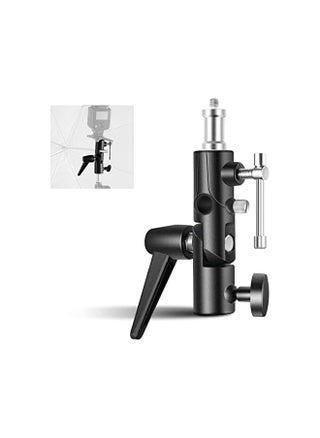 Camera Flash Bracket H-Type Mount with Umbrella Softbox Holder， 180° Swivel Adjustable Metal Light Stand Adapter with 1/4" to 3/8" Screw Adapter for Speedlite LED Lamp Light Stand Tripod - pzsku/ZBBFB92B57CD955369C37Z/45/_/1715870917/1faf9a1c-9b34-4c32-b6ba-12dabf769a42