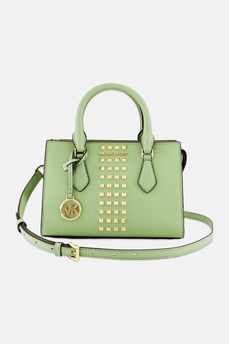Michael Kors Women Brand Logo Cross Body Bag 23 L x 17 H x 6 W cm, Sage  - Image 4