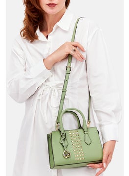 Michael Kors Women Brand Logo Cross Body Bag 23 L x 17 H x 6 W cm, Sage  - Image 2